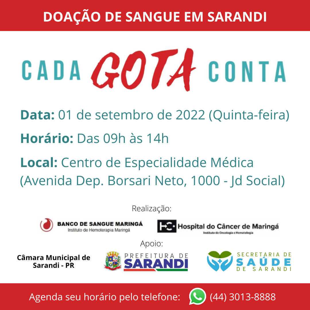 Campanha de Doação de Sangue em Sarandi -